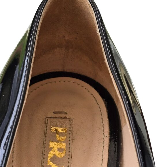 Prada Womens Black Patent Leather High Heel Pumps Size 9 (40.5) JJ4099 - Picture 13 of 16
